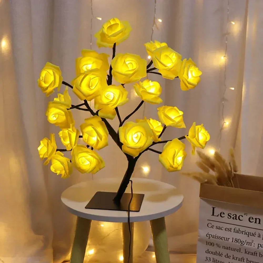 Lampa Sufitowa LED w Kształcie Drzewa Różanego | Ciepłe Światło, Energooszczędna Lampy do Salonu 7