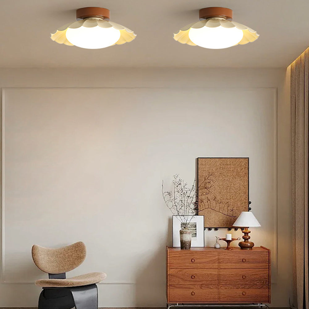 Lampa Sufitowa Vintage LED 12W | Akrylowa Natynkowa do Salonu i Sypialni 2