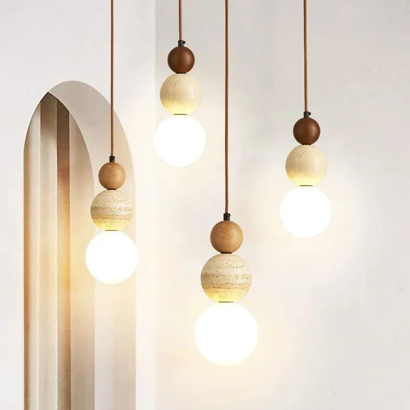 Lampa Wisząca Kremowa | Styl Bauhaus 1,5 kg Do Salonu 2
