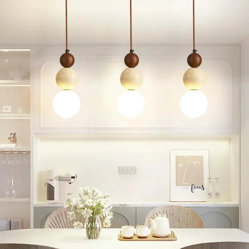 Lampa Wisząca Kremowa | Styl Bauhaus 1,5 kg Do Salonu 3