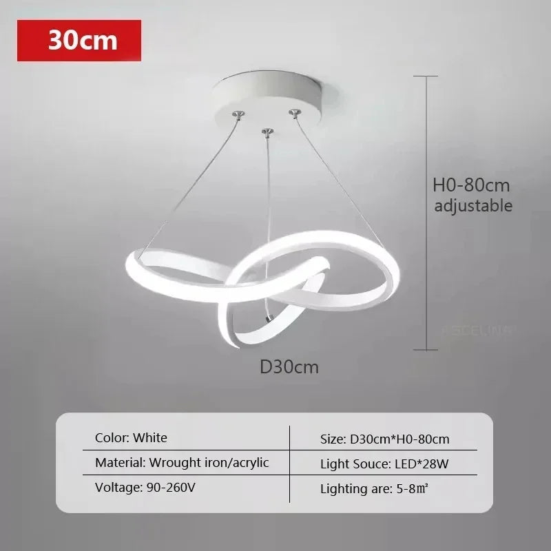 Lampa Wisząca LED Nordycka | Nowoczesne Oświetlenie 1,5 kg do Salonu i Jadalni 7
