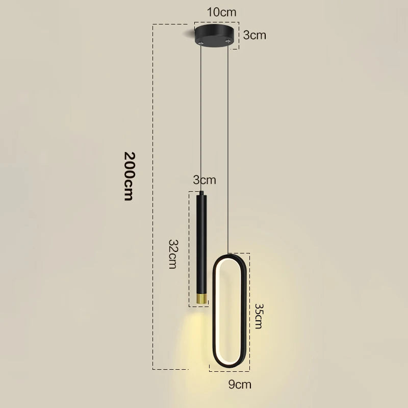Lampa Wisząca LED | 11 W | Elegancki Design do Salonu | 2 kg 7