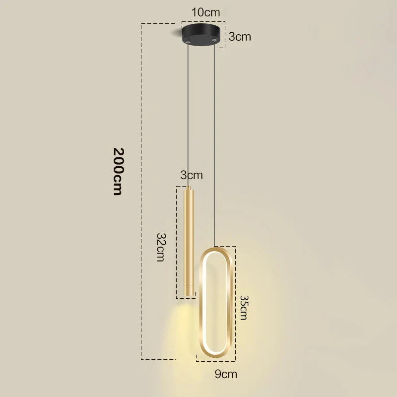 Lampa Wisząca LED | 11 W | Elegancki Design do Salonu | 2 kg 8