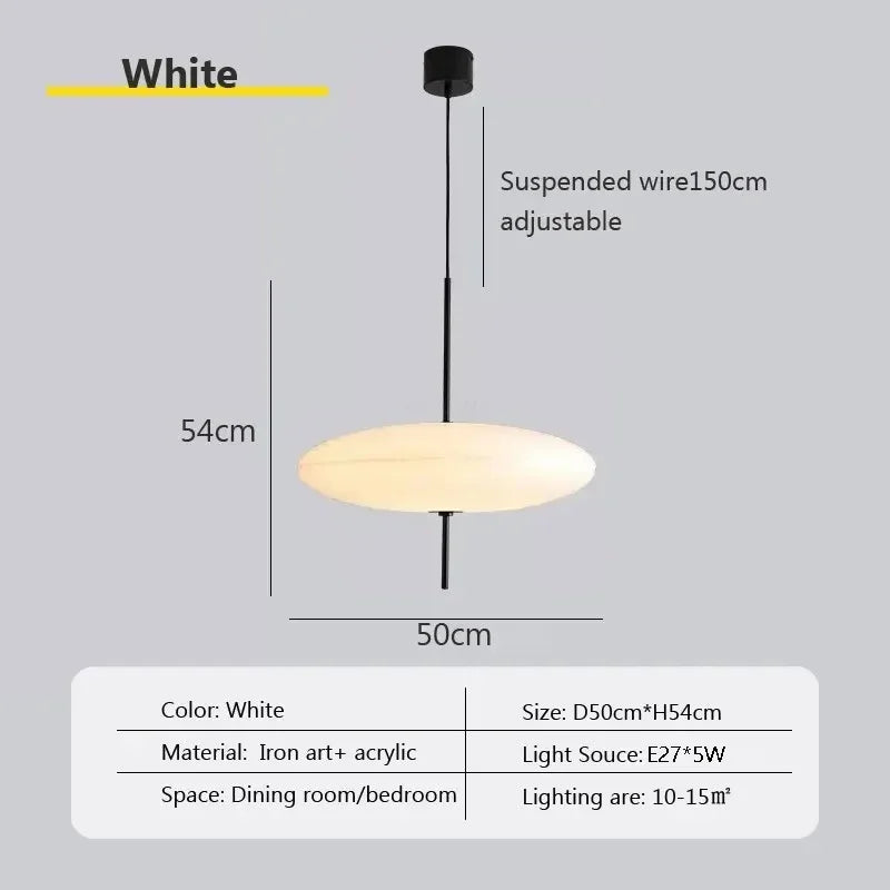 Lampa Wisząca LED | Designerski Styl 0,3 kg do Salonu, Energooszczędna, Trzy Tryby Oświetlenia 8