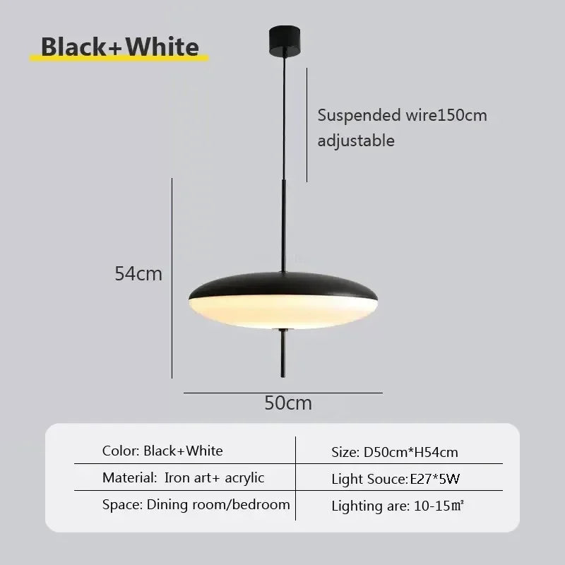 Lampa Wisząca LED | Designerski Styl 0,3 kg do Salonu, Energooszczędna, Trzy Tryby Oświetlenia 9