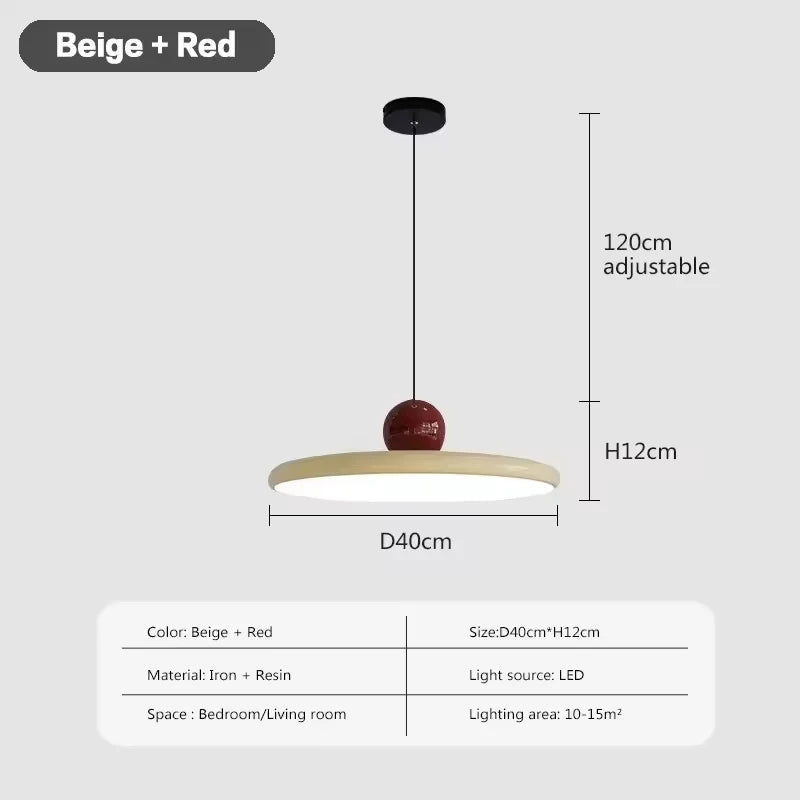 Lampa Wisząca Retro | LED 110-240V, Idealna Do Salonu I Nad Stół, Materiał Metal I Plastik, 1.5kg 12