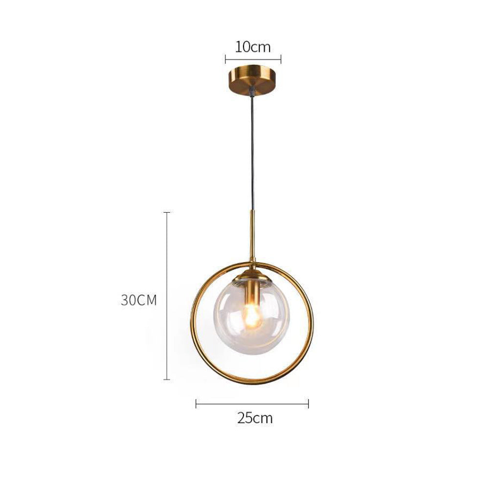Lampa Wisząca Szklana z Metalowymi Elementami | Elegancki Żyrandol do Salonu, Idealna Nadzór nad Stołem 8