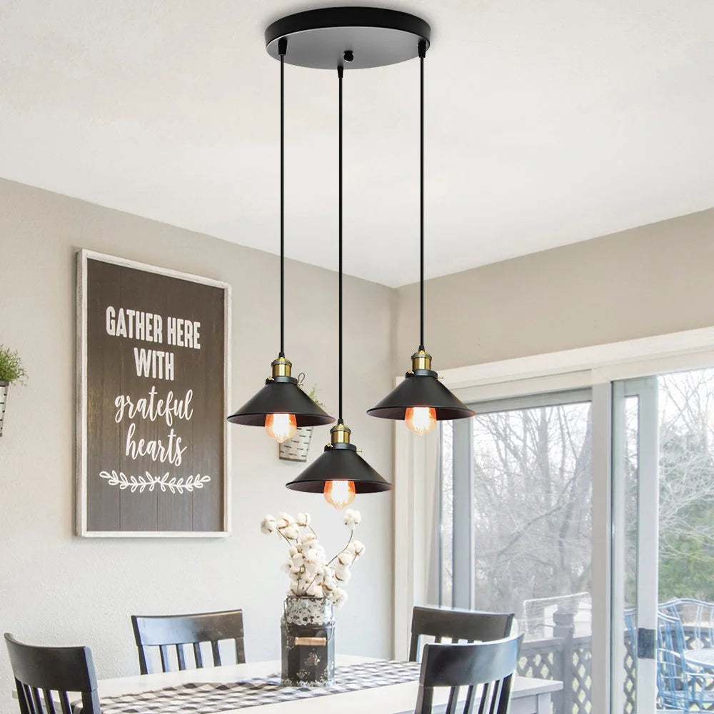 Lampa Wisząca Vintage | Styl Loftowy, 1,5 kg - Idealna do Salonów i Eleganckich Wnętrz 3