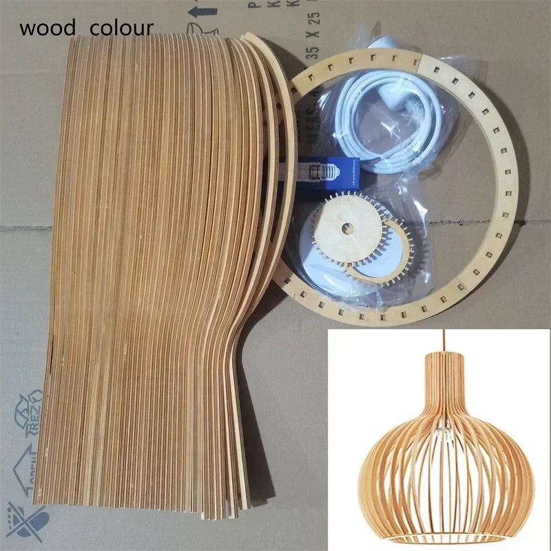 Lampa Wisząca Z Drewna | Elegancki Design 1,5 Kg Do Salonu, Sypialni, Biura 10