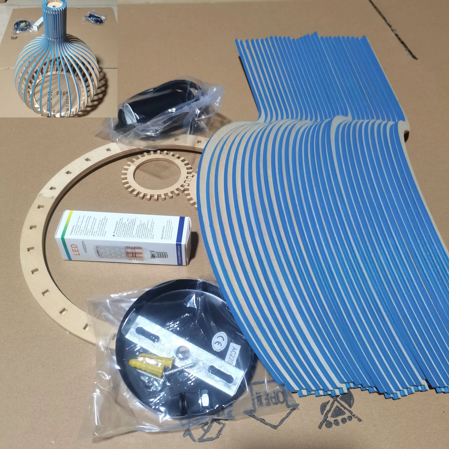 Lampa Wisząca Z Drewna | Elegancki Design 1,5 Kg Do Salonu, Sypialni, Biura 9