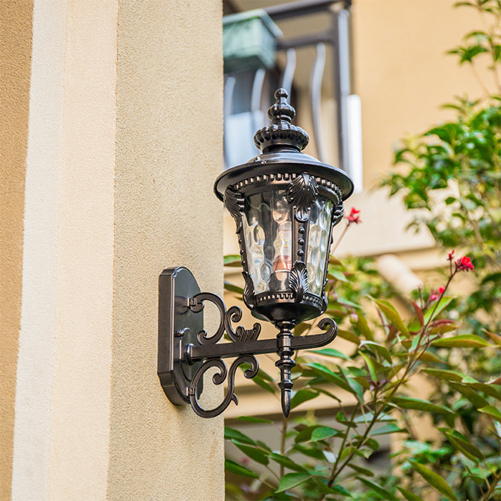 Lampa Zewnętrzna Vintage z Szklanym Kloszem i Aluminiową Obudową – Oświetlenie na Dom, Idealna do Ogrodu i Patio 7