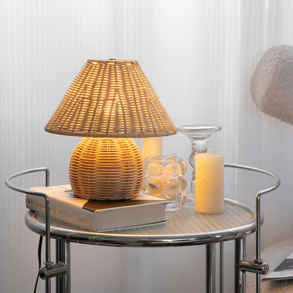 Lampa stołowa WeaveCraft™ | Ekologiczny bambus 0,5 kg 4
