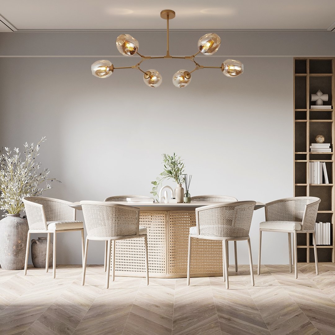 Lampa sufitowa URANOS | 6 ruchomych głowic 9