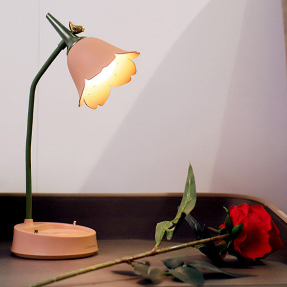 Lampka Biurkowa LED w Kształcie Kwiatu | Dotykowe Włączanie, Trzy Temperatury Barwowe 2