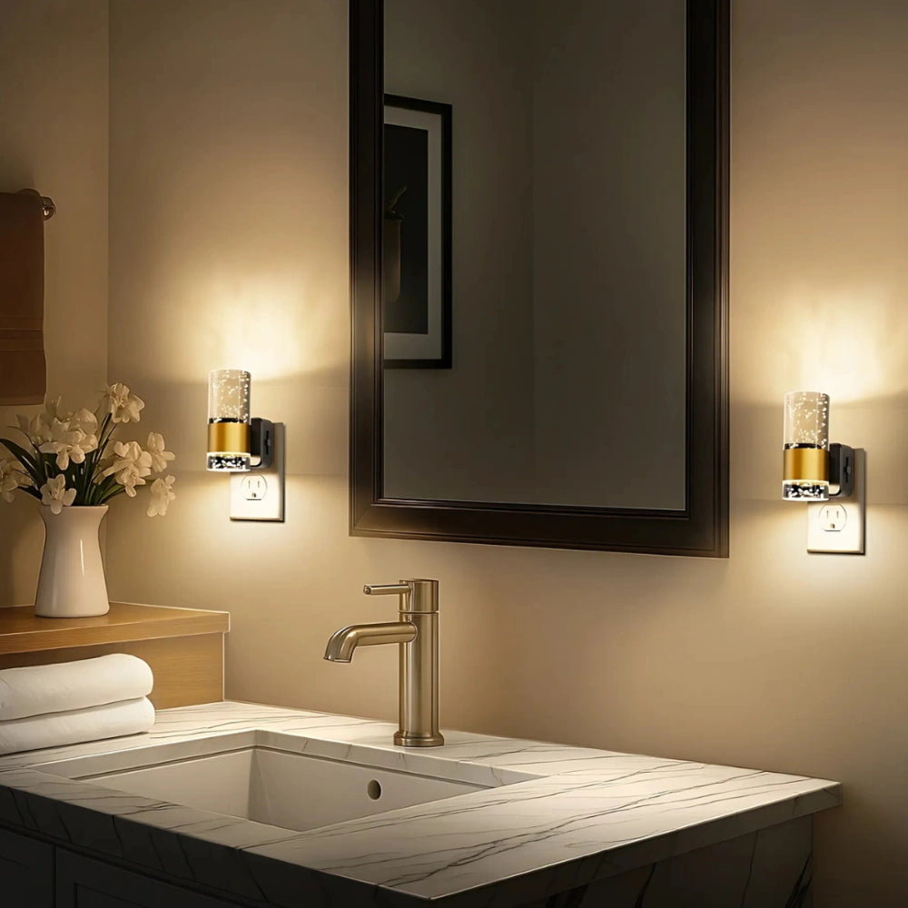 Lampka Nocna MuseGlow™ | Automatyczne Przyciemnianie, 0.5 kg | Nowoczesne Lampki Nocne do Sypialni 2