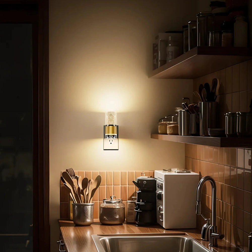 Lampka Nocna MuseGlow™ | Automatyczne Przyciemnianie, 0.5 kg | Nowoczesne Lampki Nocne do Sypialni 4