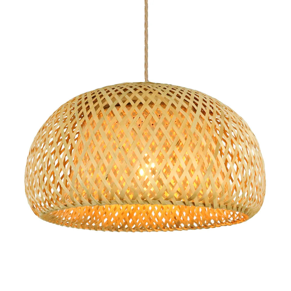Latarnia Bambusowa 30cm | Ręcznie Tkane Abażury, Naturalny Rattan, 1kg 5