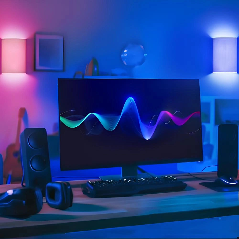 Lniana Lampa Bezprzewodowa z Pilotem | 13 Kolorów, Ładowana, Idealna do Przytulnych Wnętrz 7