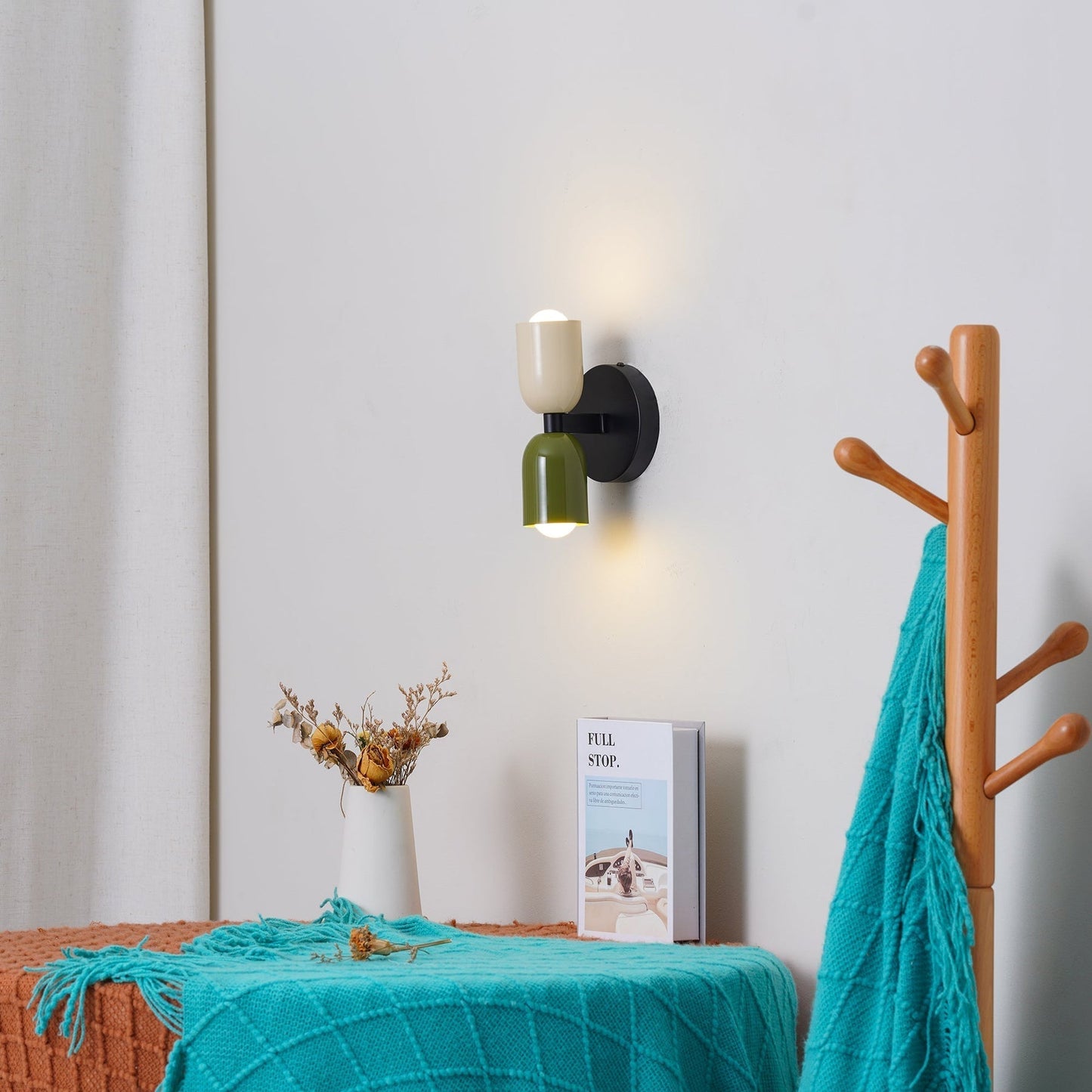 Nowoczesna Lampa Ścienna Zewnętrzna z Podwójnym Strumieniem Światła – Szkło, Odporna na Warunki Atmosferyczne, Minimalistyczny Styl 1