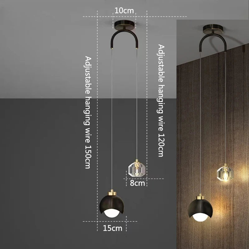 Nowoczesna Lampa Wisząca LED | Oświetlenie Do Salonu 1,5 kg 13