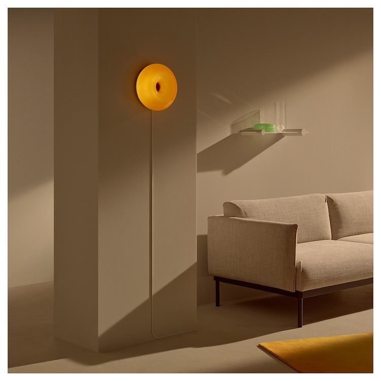 Nowoczesna Szklana Lampa Ścienna LED w Kształcie Pączka z 3 Trybami Światła 6
