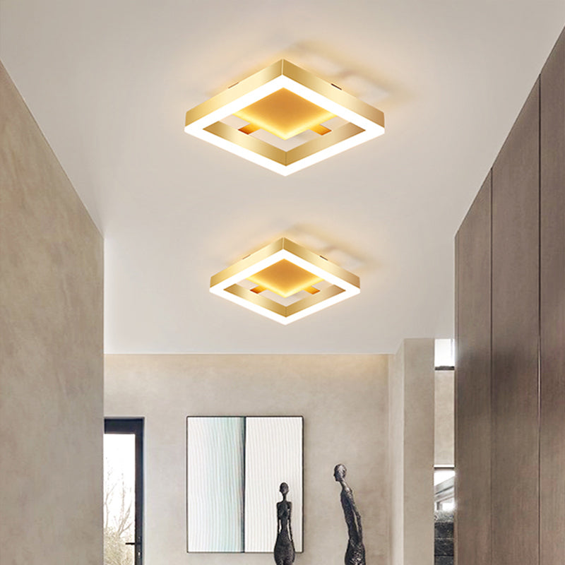 Nowoczesna Złota Lampa Sufitowa LED 12W – Energooszczędna Lampa do Salonu i Sypialni, 960 Lumenów, 20 cm 3