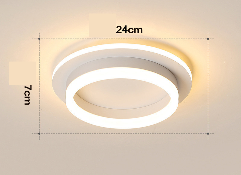 Nowoczesna Złota Lampa Sufitowa LED 12W – Energooszczędna Lampa do Salonu i Sypialni, 960 Lumenów, 20 cm 5