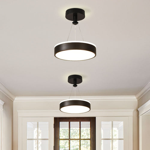 Nowoczesna metalowa lampa sufitowa LED – Smukły design, energooszczędna technologia 0