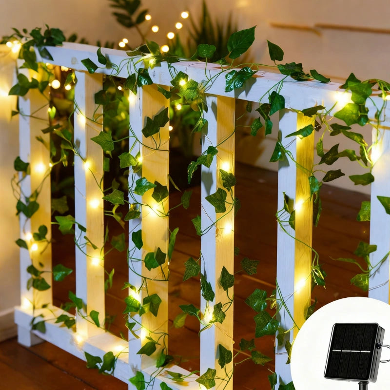 Oświetlenie Girlandowe LED | Wodoodporne Lampki Ogrodowe z Zasilaniem Słonecznym 200 cm 3