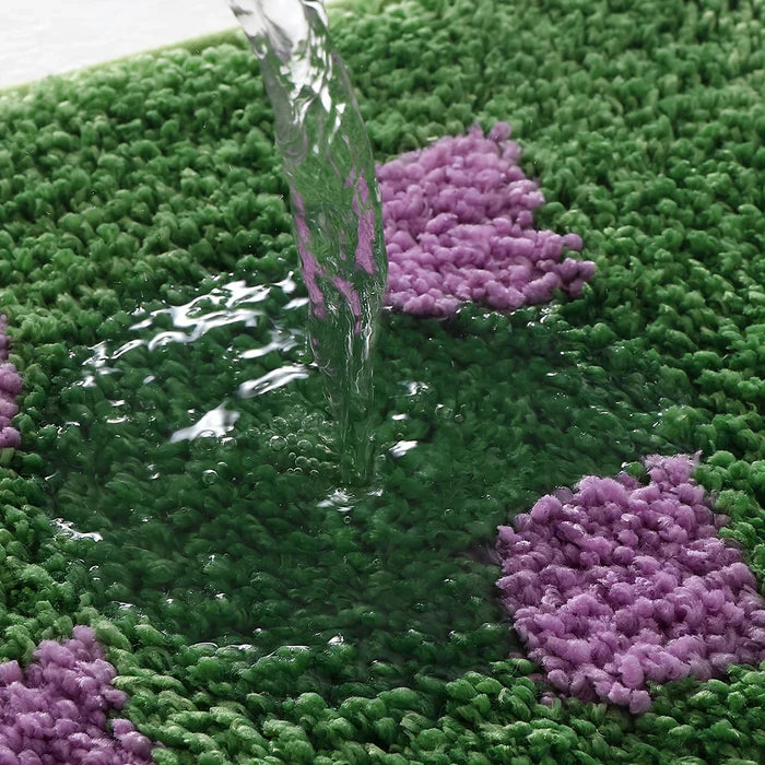 Flockmat Badmat met ruitpatroon