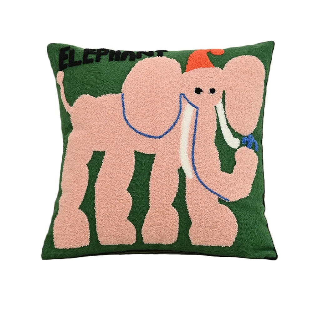 Poduszka Dekoracyjna Haftowana 45x45 cm z Mieszanki Poliestru i Bawełny – Stylowy Akcent do Salonu i Sypialni 6