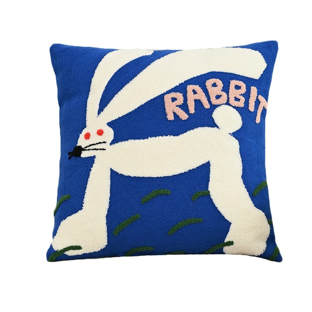 Poduszka Dekoracyjna Haftowana 45x45 cm z Mieszanki Poliestru i Bawełny – Stylowy Akcent do Salonu i Sypialni 7