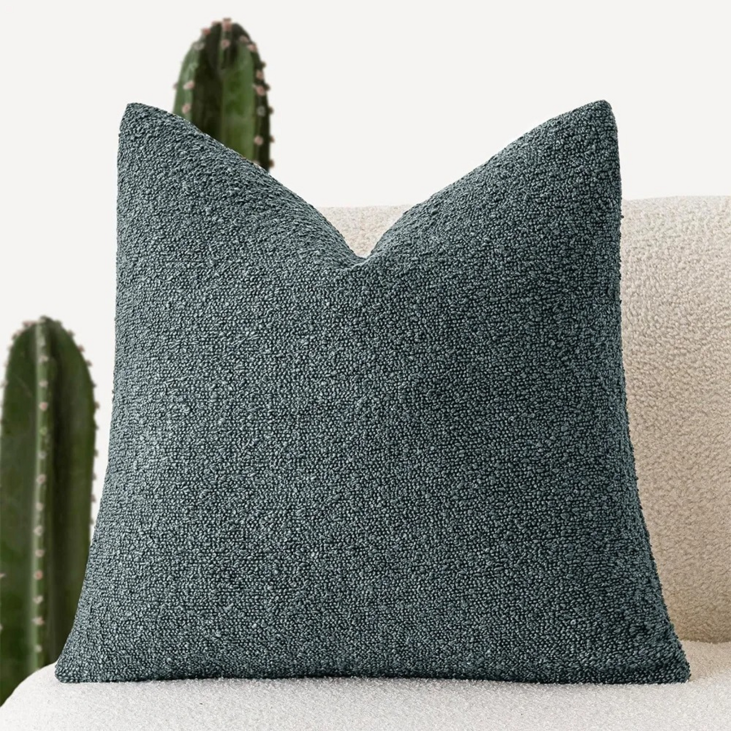 Poduszka Dekoracyjna Tulum z Luksusowej Tkaniny Boucle 45x45 cm – Elegancki Minimalistyczny Design do Salonu 11
