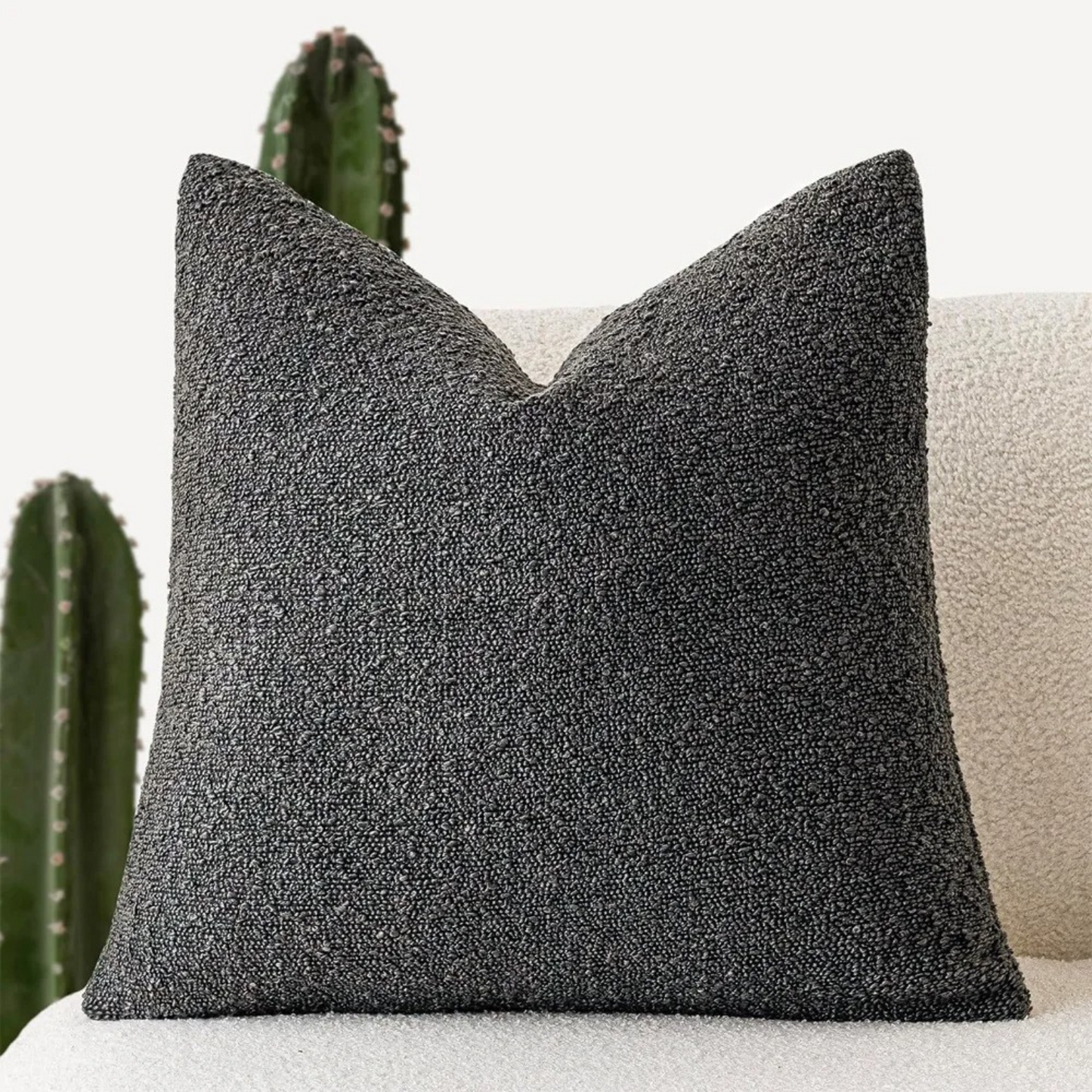 Poduszka Dekoracyjna Tulum z Luksusowej Tkaniny Boucle 45x45 cm – Elegancki Minimalistyczny Design do Salonu 16