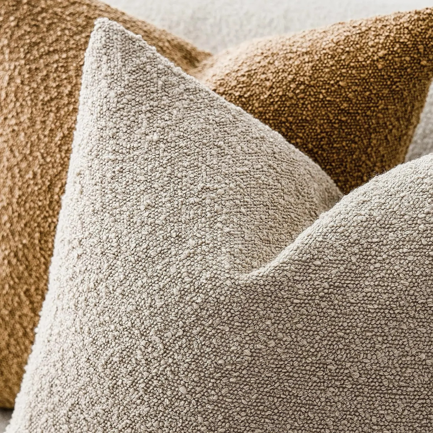 Poduszka Dekoracyjna Tulum z Luksusowej Tkaniny Boucle 45x45 cm – Elegancki Minimalistyczny Design do Salonu 4