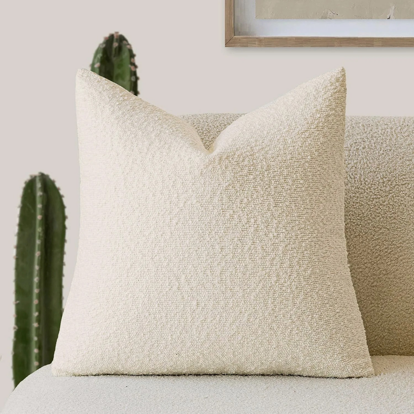 Poduszka Dekoracyjna Tulum z Luksusowej Tkaniny Boucle 45x45 cm – Elegancki Minimalistyczny Design do Salonu 6