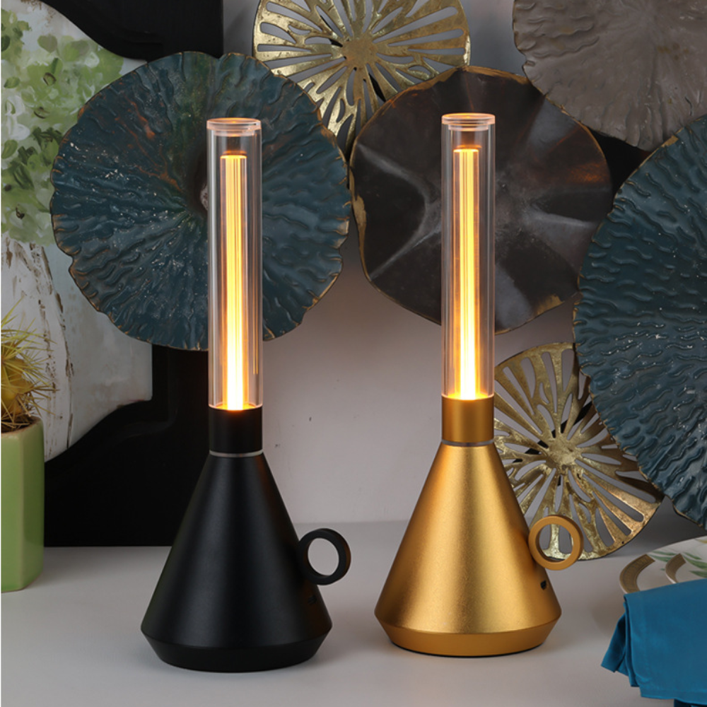 Przenośna Latarnia Retro z Regulowanym Oświetleniem | Elegancki Design, Bezprzewodowa 4