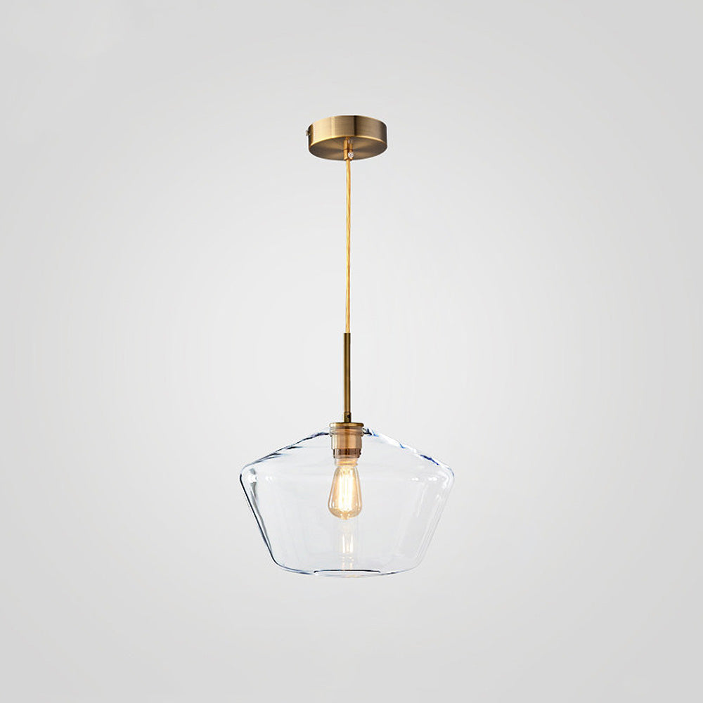 Szklana Lampa Wisząca Industrialna z Przezroczystym Kloszem – Lampa do Salonu E27, 220V, Elegancki Design 11