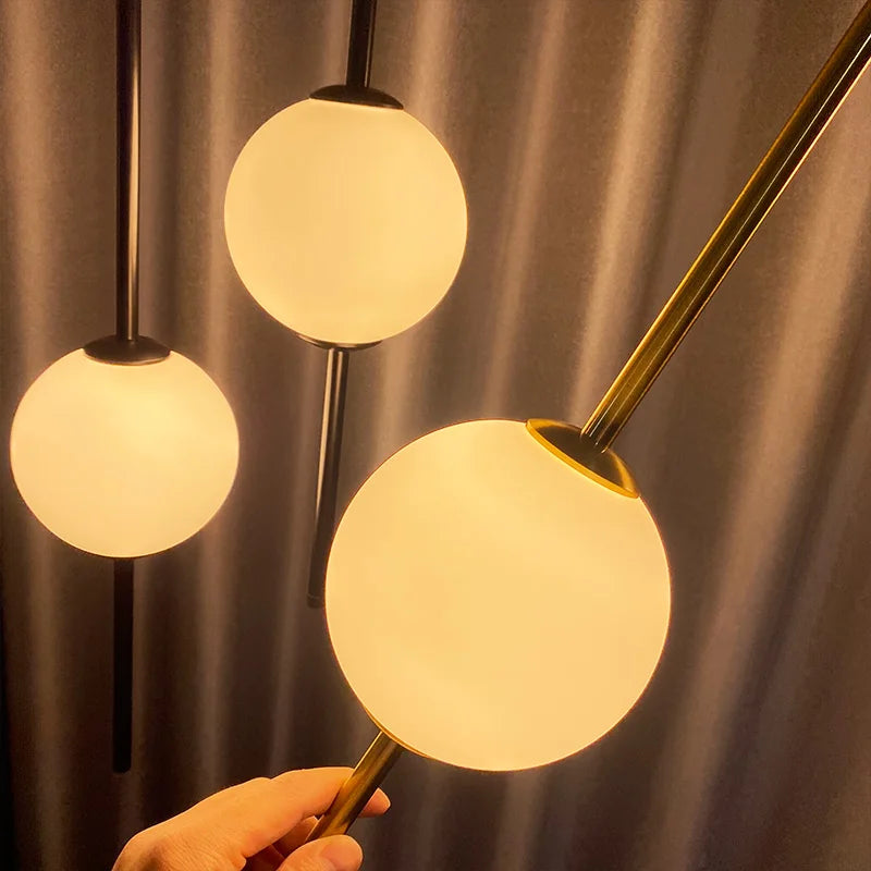 Szklany Żyrandol Do Salonu | Minimalistyczny Design 0,5 kg 2