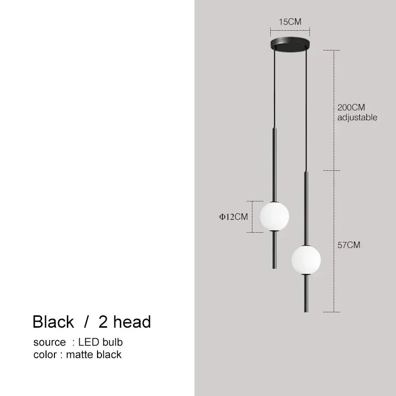 Szklany Żyrandol Do Salonu | Minimalistyczny Design 0,5 kg 7