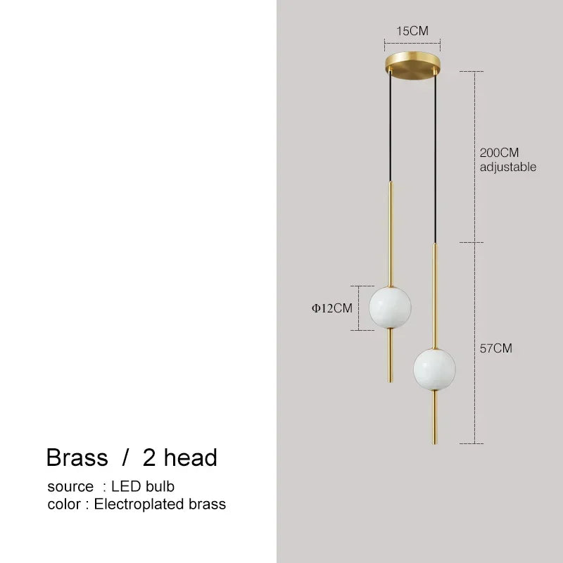 Szklany Żyrandol Do Salonu | Minimalistyczny Design 0,5 kg 9