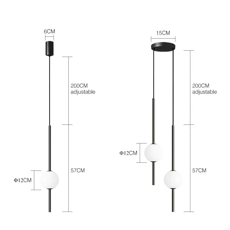 Szklany Żyrandol | Minimalistyczny Design 0,12 kg | Idealny do Salonu i Sypialni 5