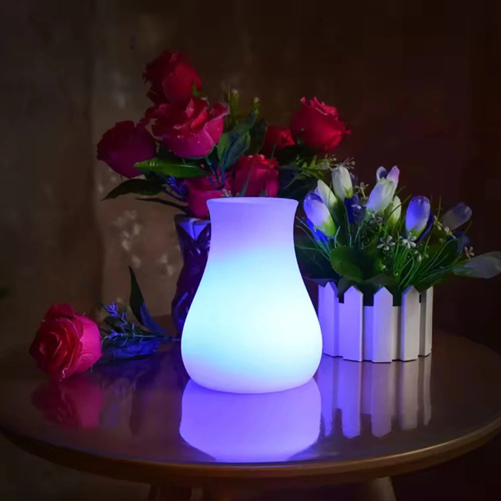 Wazon LED na Kwiaty | Wodoodporny, Ładowany przez USB, 16 Kolorów, Wazony Dekoracyjne 6