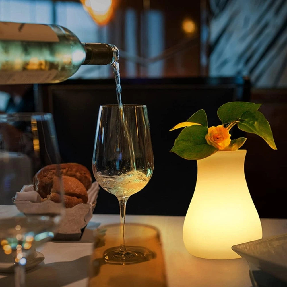 Wazon LED na Kwiaty | Wodoodporny, Ładowany przez USB, 16 Kolorów, Wazony Dekoracyjne 7