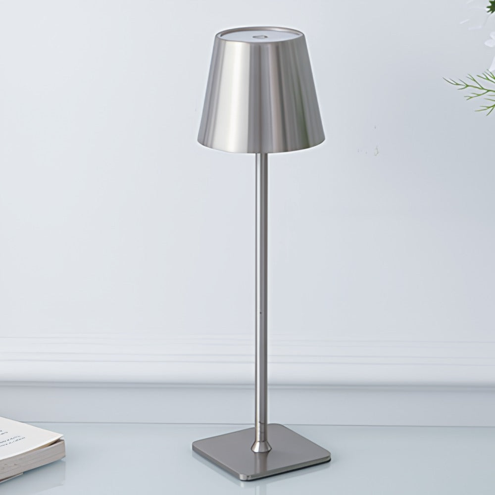 Wysoka Lampa Stołowa Bezprzewodowa z Regulacją Jasności | Wodoodporna, Dotykowa Lampa LED do Wnętrz i na Zewnątrz 14