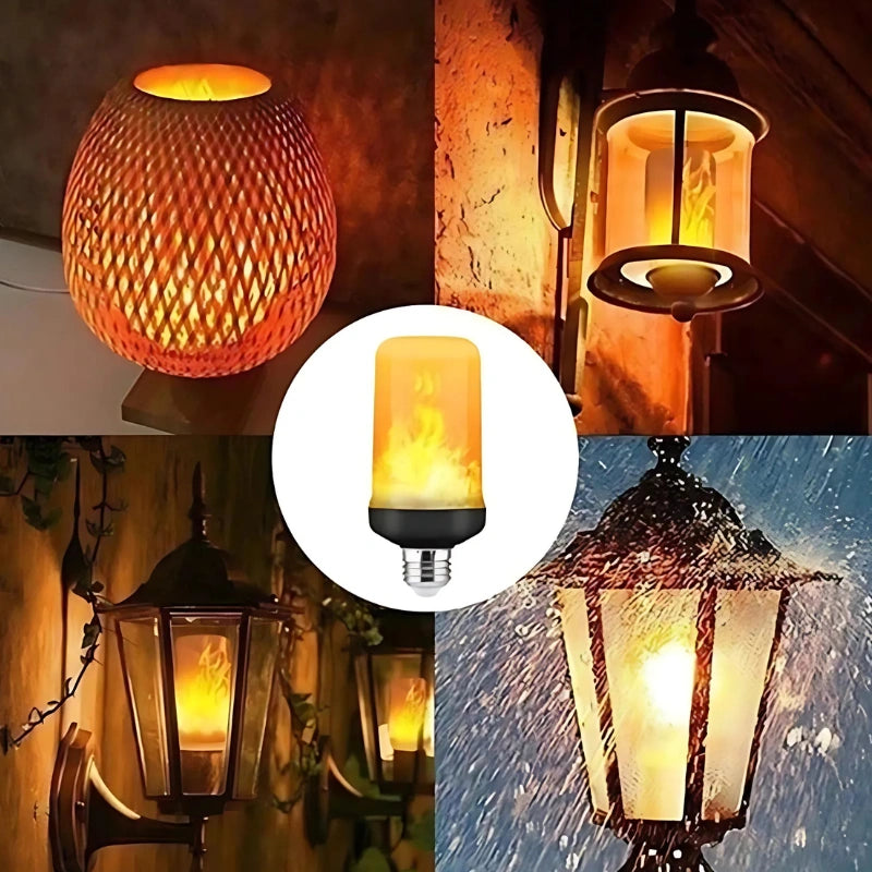 Żarówka LED z efektem płomienia | Realistyczny efekt płomienia 0,2 kg 5