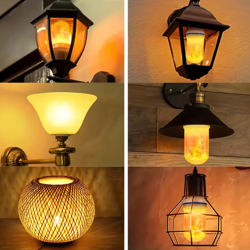 Żarówka LED z efektem płomienia | Realistyczny efekt płomienia 0,2 kg 6