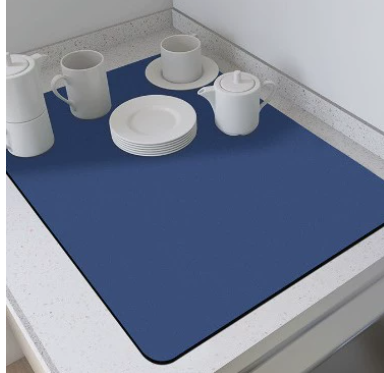 Komfortable Abtropfmatte für Geschirr | Schnell trocknend