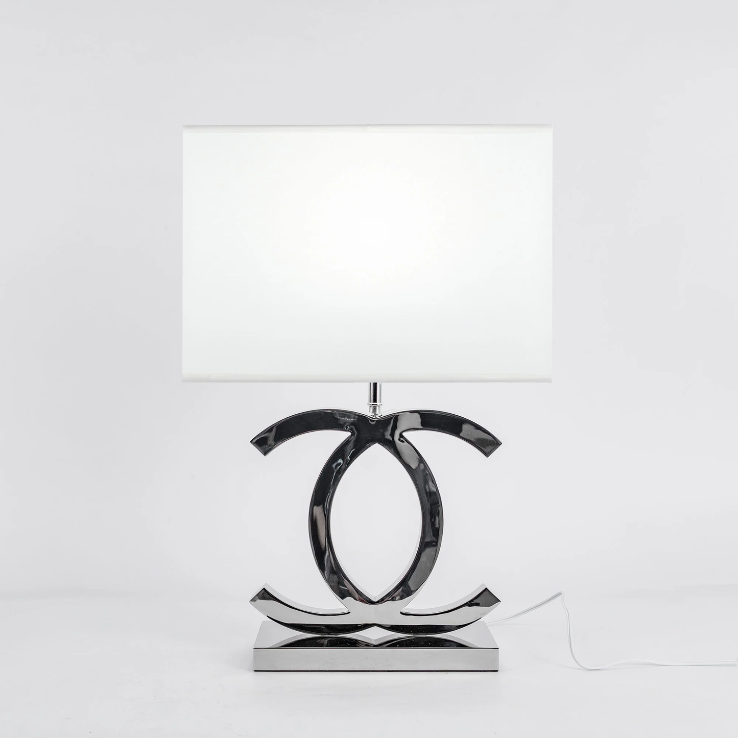 Stalowa Lampa Stołowa
