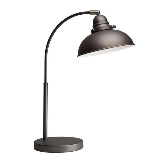 Lampa biurkowa i stołowa w stylu vintage z metalu